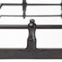 57238 - Christa 22L x 22W Black Metal Mirrored Base Square Tray