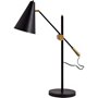 65226 - Fragon II(26"H) Black/Gold Metal Adjustable Cone Shade Table Lamp 