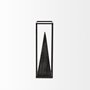 67657 - Memphis II (Medium) 4L x 4W Black Metal Pyramid In A Square Frame