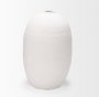 67679 - Karakum II Large White Textured Ceramic Vase 