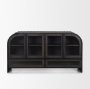 67532 - Gehry I 62.3x16.5 Black Metal Frame w/Wood Accent 4 Cabinet Door Two Drawer Sideboard