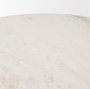 67503-AB - Veneto 40" Round White Marble Top with Black Metal Base Dining Table