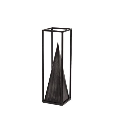 67657 - Memphis II (Medium) 4L x 4W Black Metal Pyramid In A Square Frame