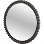 67633 - Orbit 43" Round Black Metal Ball Frame Mirror