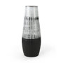 67672 - Tanami I Tall Dark Brown/White Ceramic Vase 