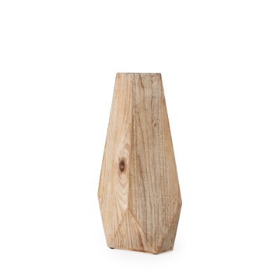 67246 - Allen II Small Natural Wooden Base Oval Vase