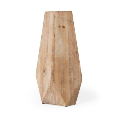 67245 - Allen I Large Natural Wooden Base Oval Vase