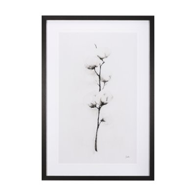 12013 - Snow Greetings II by Panpan a Framed Art Print Matted under Glass