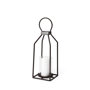 67244 - Kingston II Small Rustic Metal Framed Table Candle Holder 