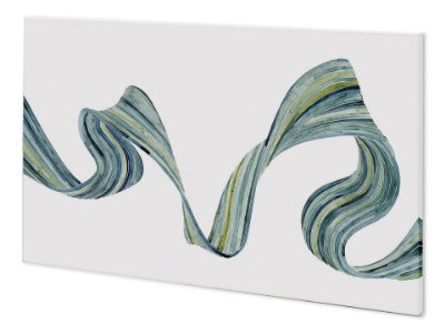 100830-L - Ribbon Stream II by Grace Popp a Hand Embellished Textured Canvas