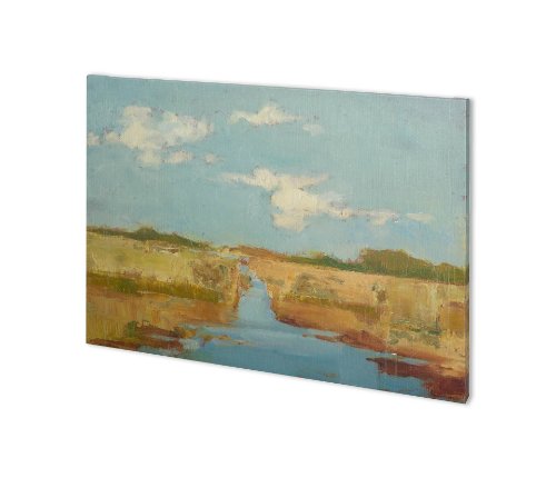 100856-S - Summer Wetland I by Ethan Harper a Hand Embellished Textured Canvas