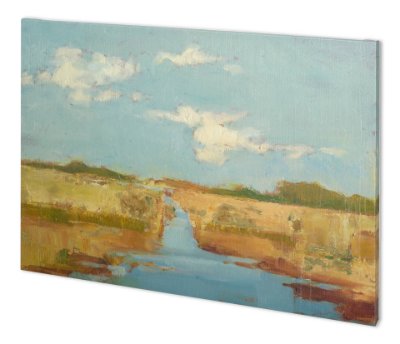 100856-L - Summer Wetland I by Ethan Harper a Hand Embellished Textured Canvas