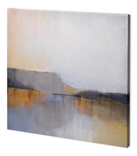 Grey Dunes I by Alison Jerry a Hand Embellished Textured Canvas