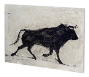 Toro II by Ethan Harper a Hand Embellished Textured Canvas