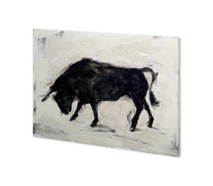 Toro I by Ethan Harper a Hand Embellished Textured Canvas