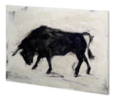 100868-L - Toro I by Ethan Harper a Hand Embellished Textured Canvas