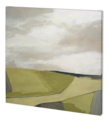100860-L - Far Fields I by June Vess a Hand Embellished Textured Canvas