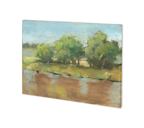 100859-S - Muddy River II by Ethan Harper a Hand Embellished Textured Canvas