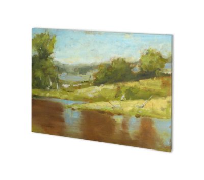 100858-S - Muddy River I by Ethan Harper a Hand Embellished Textured Canvas