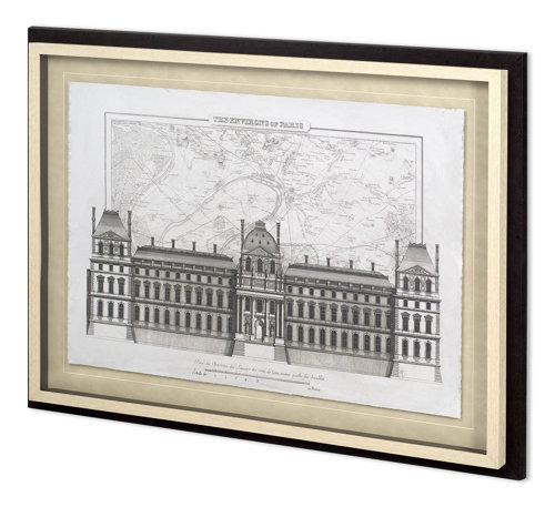 11764 - Environs Of Paris 1 by Christopher James Hand Embellished Framed Art Print Matted under Glass