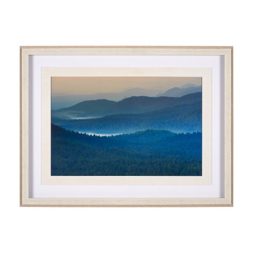 11819 - Mountain Fade by Staffan Widstrand a Hand Embellished Textured Framed Art Photo Matted under Glass