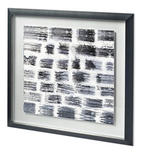 Custom Stylus V by Chariklia Zarris a Hand Embellished Textured Framed Art Print Matted under Glass