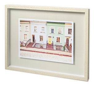 ChelseHouses All Lined Up by Keri Bevan Hand Embellished Textured Framed Photo Art Print Matted unde