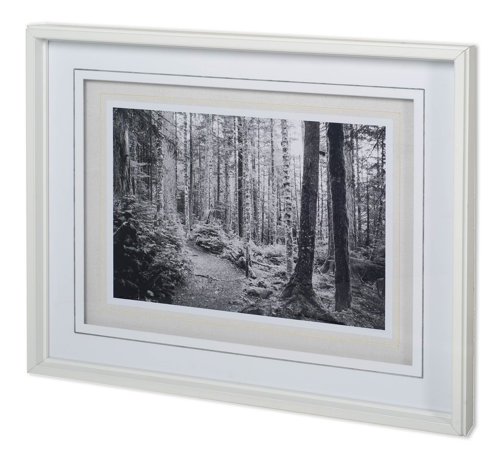 11917 - Winding Road by Aaron Matheson a Hand Embellished Textured Framed Photo Art Print Matted under Glass