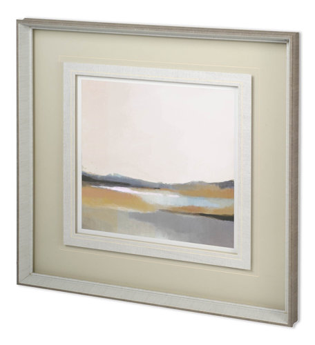 11957 - Grey Dunes II by Alison Jerry a Hand Embellished Textured Framed Art Print Matted under Glass