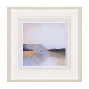 Grey Dunes I by Alison Jerry a Hand Embellished Textured Framed Art Print Matted under Glass