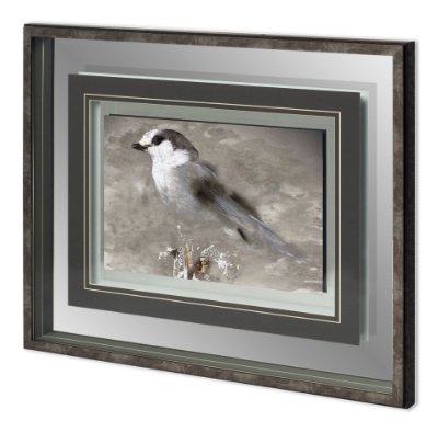 11644 - Woodland Animal Bird by Stephan Fontaine Hand Embellished Framed Art Print Matted under Glass