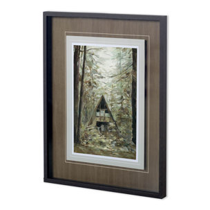 Deep Woods II by Mercana Studio a Hand Embellished Textured Framed Photo Art Print Matted under Glas