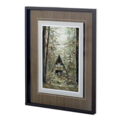 11585 - Deep Woods II by Mercana Studio a Hand Embellished Textured Framed Photo Art Print Matted under Glas