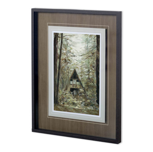 11585 - Deep Woods II by Mercana Studio a Hand Embellished Textured Framed Photo Art Print Matted under Glas