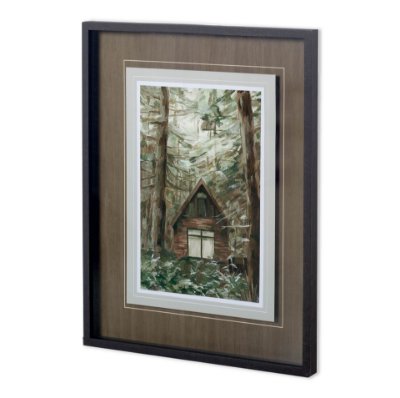 11584 - Deep Woods I by Mercana Studio a Hand Embellished Textured Framed Photo Art Print Matted under Glass