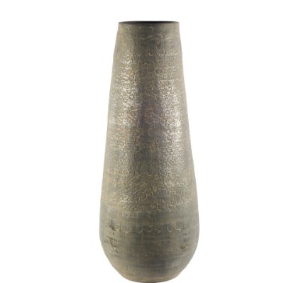 67669 - Kalahari II Large 39" Gray Ceramic Floor Vase 