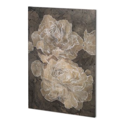 100896-L - Weaved Peony I by Mercana Studio a Hand Embellished Textured Canvas