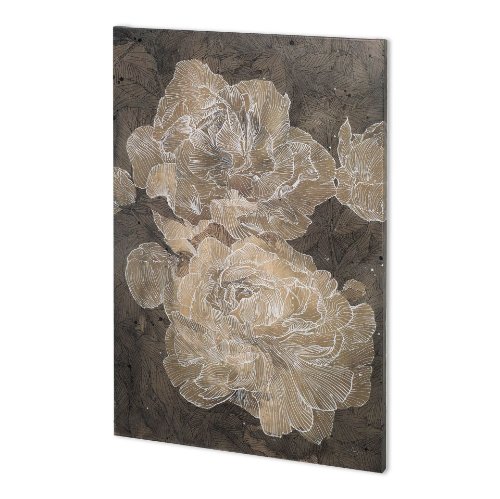100896-L - Weaved Peony I by Mercana Studio a Hand Embellished Textured Canvas