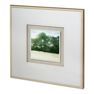 Loose Landscape II by Grace Popp a Hand Embellished Textured Framed Art Print Matted under Glass