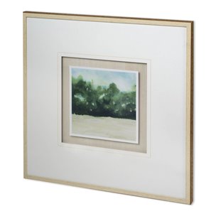 Loose Landscape I by Grace Popp a Hand Embellished Textured Framed Art Print Matted under Glass