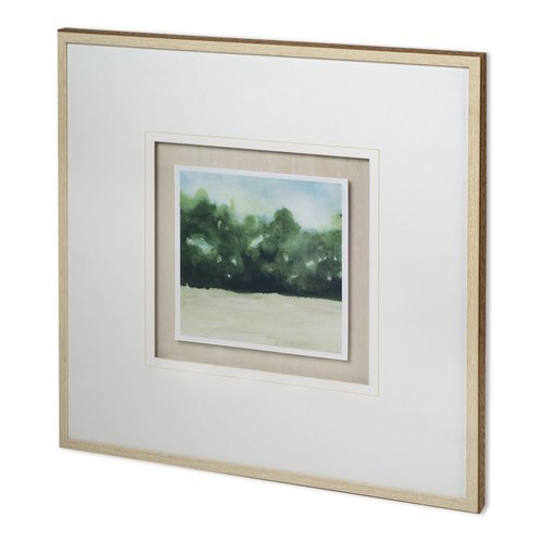 11950 - Loose Landscape I by Grace Popp a Hand Embellished Textured Framed Art Print Matted under Glass