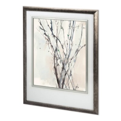11911 - Custom Watercolor Branches II by Samuel Dixon Hand Embellished Framed Art Print Matted under Glass
