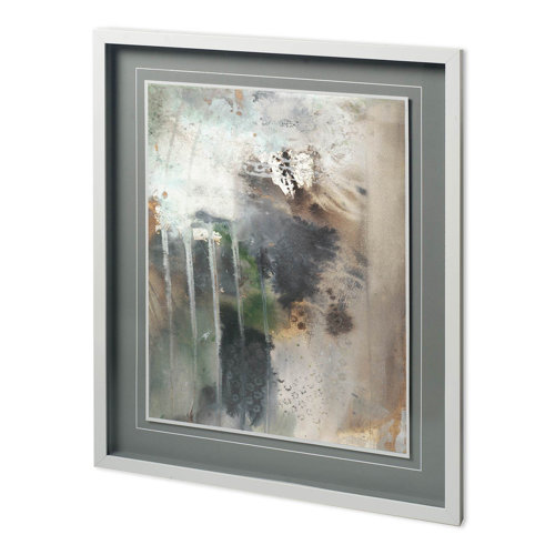 11815 - Canyon Seasons IV by Joyce Combs a Hand Embellished Textured Framed Art Print Matted under Glass