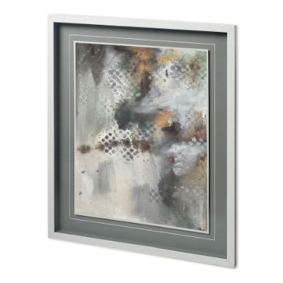 11814 - Canyon Seasons III by Joyce Combs a Hand Embellished Textured Framed Art Print Matted under Glass