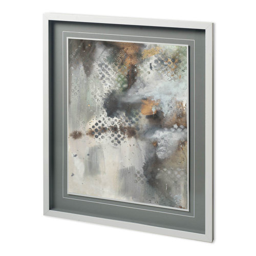 11814 - Canyon Seasons III by Joyce Combs a Hand Embellished Textured Framed Art Print Matted under Glass