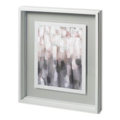 11666 - Blushing II by Karen Lorena Parker a Hand Embellished Textured Framed Art Print Matted under Glass