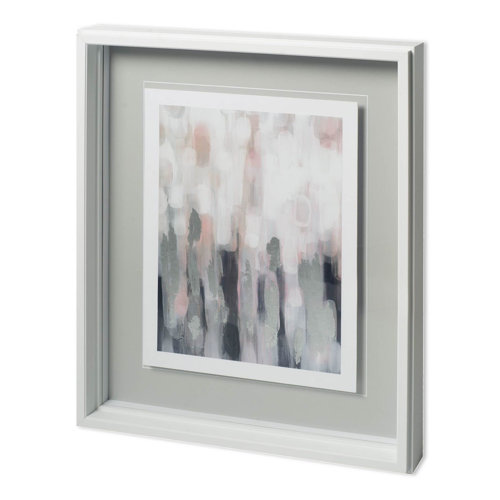 11665 - Blushing I by Karen Lorena Parker a Hand Embellished Textured Framed Art Print Matted under Glass