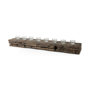 67526-AB - Lakara Reclaimed Wood Eight Tealight Table Candle Holder 