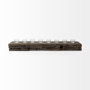 67526-AB - Lakara Reclaimed Wood Eight Tealight Table Candle Holder 
