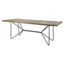 67623-AB - Papillion II 84.0L x 38.0W x 30.0H Rectangular Natural Wood Top W/Black Iron Base Dining Table